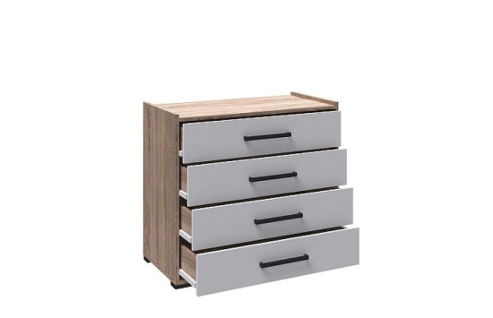 Спальня Соната комод дуб сонома/белый