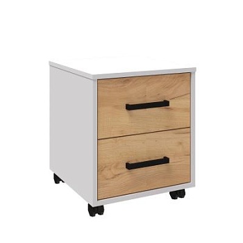 Спальня Лючия тумба белый/дуб крафт золотой