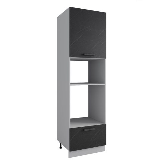 Пенал с нишей под духовку и СВЧ Ройс Гранит Оникс ПНС 600