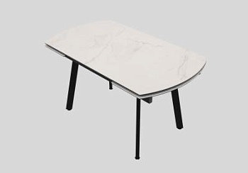 Стол керамический раздвижной Князь 1400х800х300 Белый