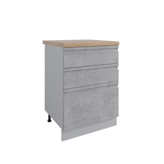 Стол Скала Бетон светлый КС3Я 600