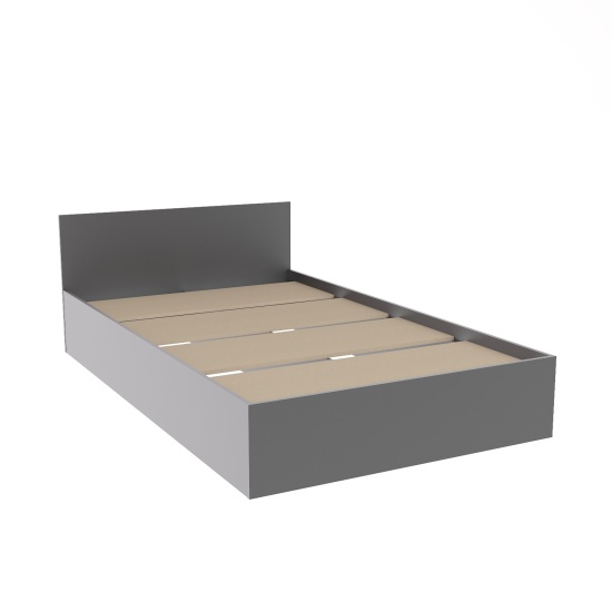 МС Мори Кровать КРМ 1200.1/1 (МП/2) Графит