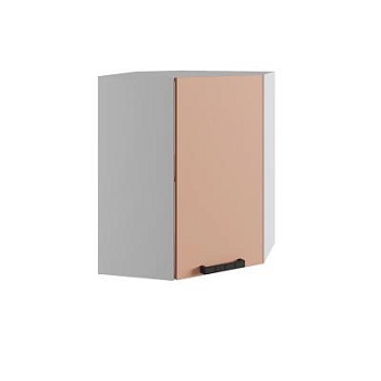 Верхний шкаф Ройс Персик софт ПУ 550*550
