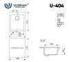 Мойка Ulgran U-404-342 графит