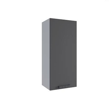 Верхний шкаф Ройс Графит софт ВП 400