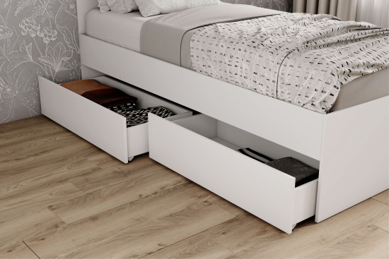 МС Мори Кровать КРМЯ 900.1/1 (МП/3) Белый