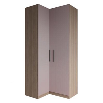 МС Роза Шкаф угловой 1100 Орех Франклин/Ройс Пудра скин