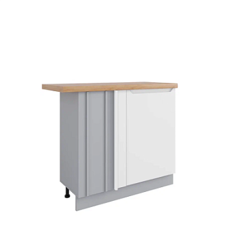 Стол Тренто Белый эмалит МСУ 1000 стыковка с глубиной 330 левый