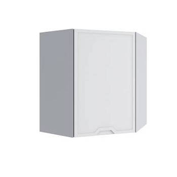 Верхний шкаф Арка Штукатурка белая ПУ 600*600 правый