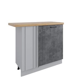 Стол Лофт Бетон тёмный МСУ 1000 стыковка с глубиной 500