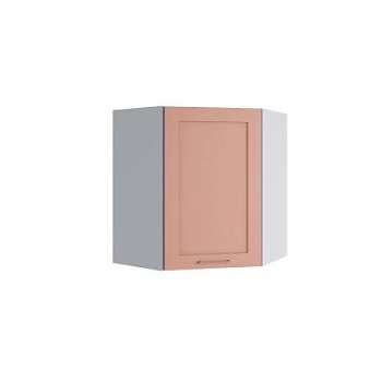 Верхний шкаф Квадро Персик софт ПУ 600*600