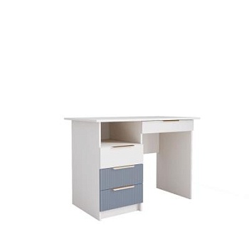 Стол письменный Лавис СТД 1070.1 (Белый/Лазурь софт)