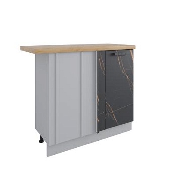 Стол Ройс Кварц черный МСУ 1000 стыковка с глубиной 500