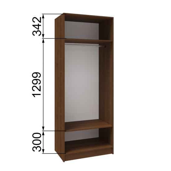 Гостиная Веста Шкаф платяной ВГШ-1 ясень анкор светлый