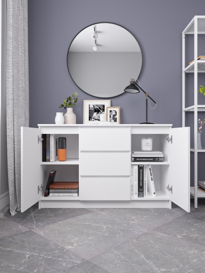 МС Мори Комод МК 1200.3 (МП/3) Белый