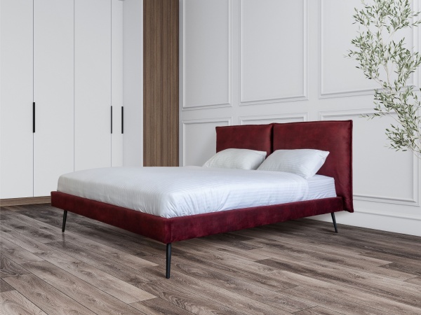 Кровать Сильвия 1,6 Бордо