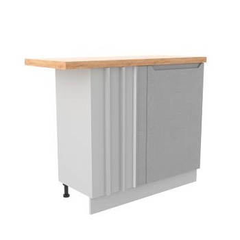 Стол Тренто Штукатурка серая МСУ 1000 стыковка с глубиной 500 правый