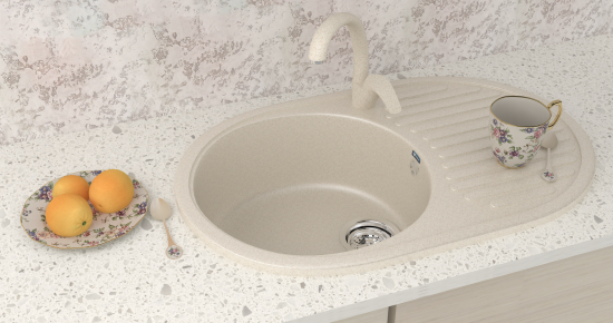 Мойка Ulgran U-107-328 бежевый