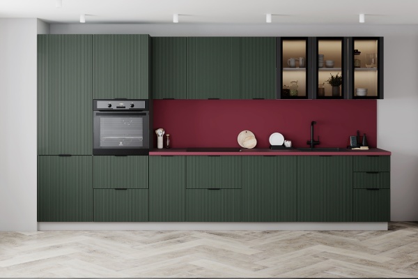 Модульная кухня Фенис 3Д Грин