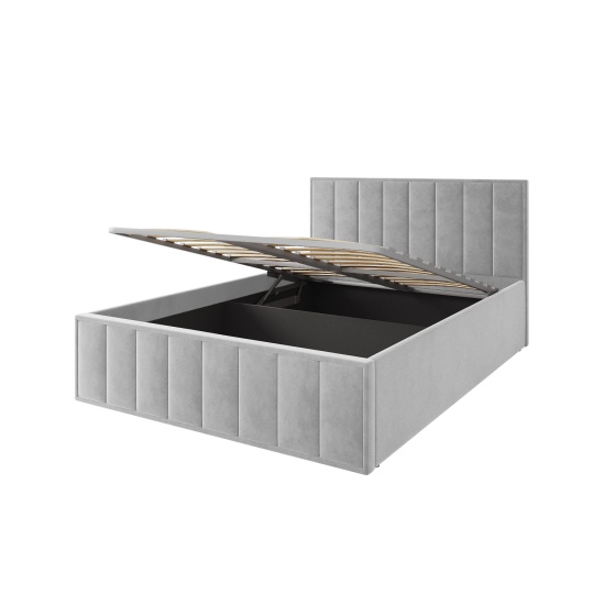 Кровать Лана (М) 1,4 Серый Софт