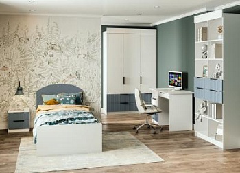 Детская Лавис (Белый/Лазурь софт)