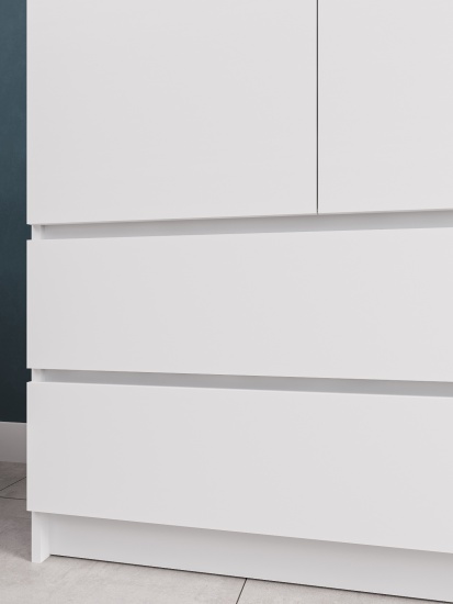 МС Мори Шкаф МШ 900.1 (МП/3) Белый