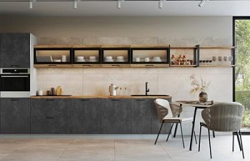 Модульная кухня Лофт Дуб цикорий / Бетон тёмный