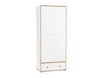 Вуди Шкаф для одежды 13.138 белый/дуб золотой