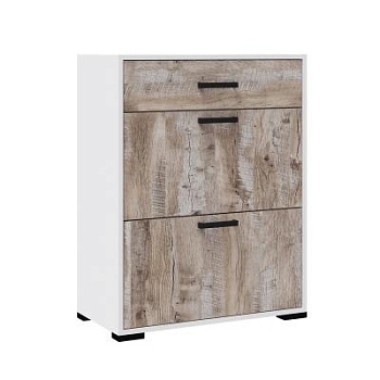 Прихожая Бриз обувница белый/дуб юкон