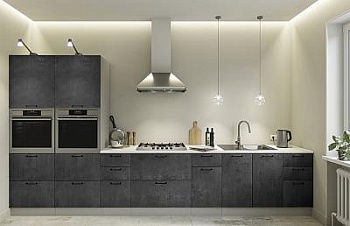 Модульная кухня Лофт Бетон тёмный