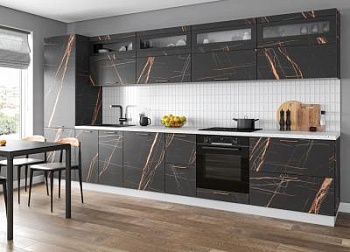 Модульная кухня Ройс Кварц черный