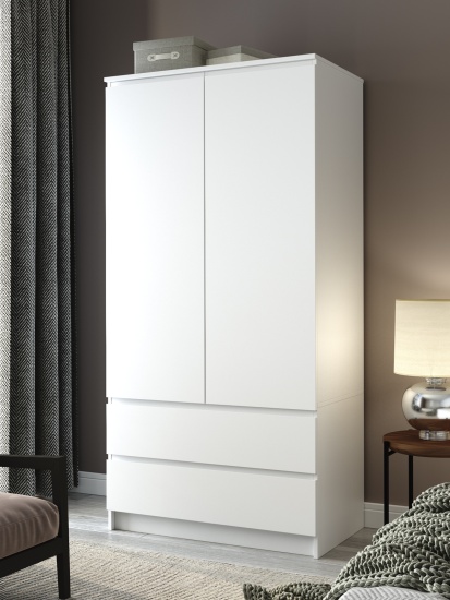 МС Мори Шкаф МШ 900.1 (МП/3) Белый