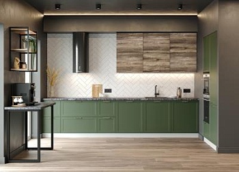 Модульная кухня Квадро Оливково-зеленый