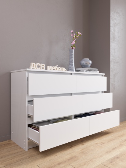 МС Мори Комод МК 1200.6 (МП/3) Белый