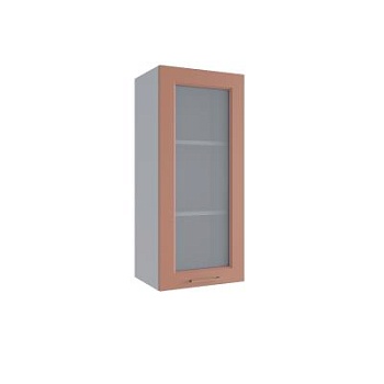 Верхний шкаф Квадро Персик софт ВПС 400