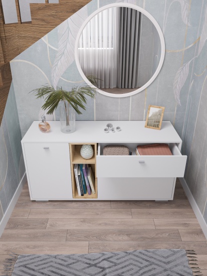 МС Ланс Комод К101 (МП) Белый