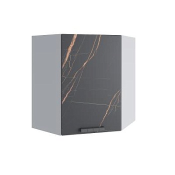 Верхний шкаф Ройс Кварц черный ПУ 600*600