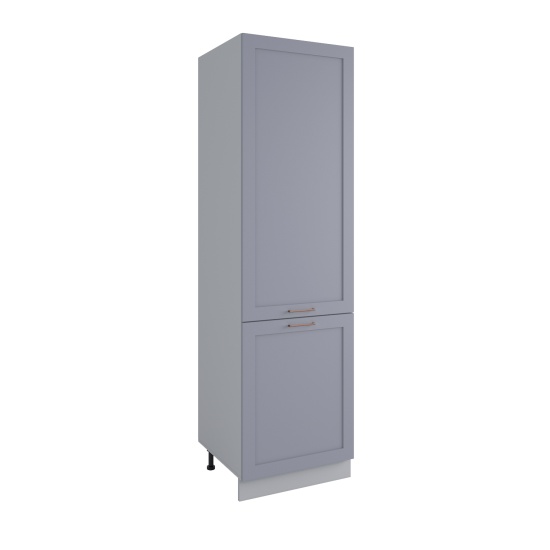 Пенал с нишей под духовку Квадро Серый эмалит ПН 600