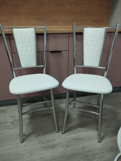 Стул Марсель Ромб крокодил белый (комплект 2 шт.)