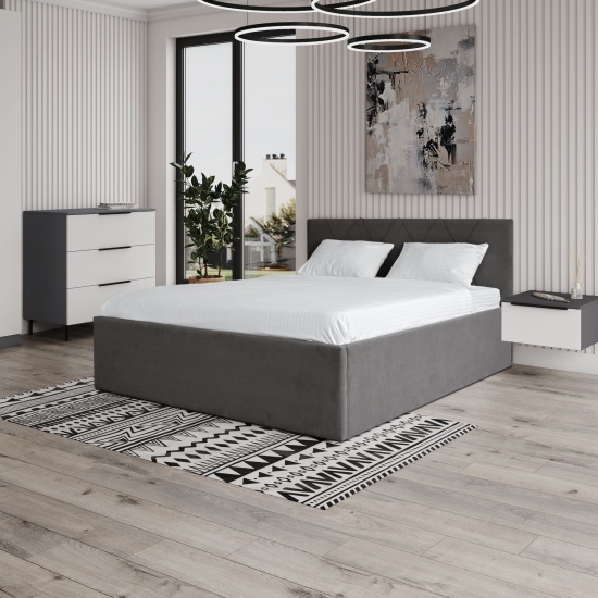 Кровать Румба 1,4 Графит Софт