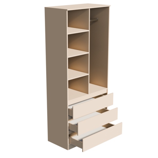 МС Мори Шкаф МШ 900.2 Сатин