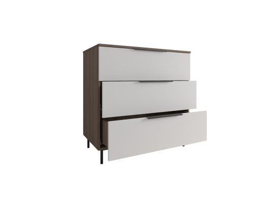 МС Роза Комод 900 Орех Франклин/Ройс Графит скин