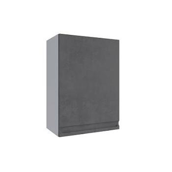Верхний шкаф Скала Бетон тёмный П 500 левый