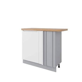 Стол Тренто Белый эмалит МСУ 1000 стыковка с глубиной 330 правый