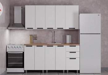 Кухня Лаванда 1.6 Молочный