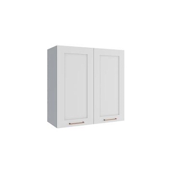 Верхний шкаф Квадро Белая кожа П 700