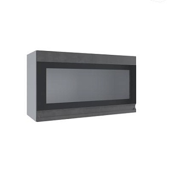 Верхний шкаф Скала Бетон тёмный ВПГСФ 800