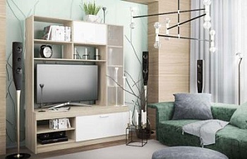 МС Софи Гостиная №1 Сонома/Белый СЦС 1400.1 NEW