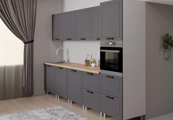 Модульная кухня Лилия Серый шёлк