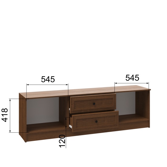 Гостиная Веста Тумба ТВ ВГТ-2 орех донской